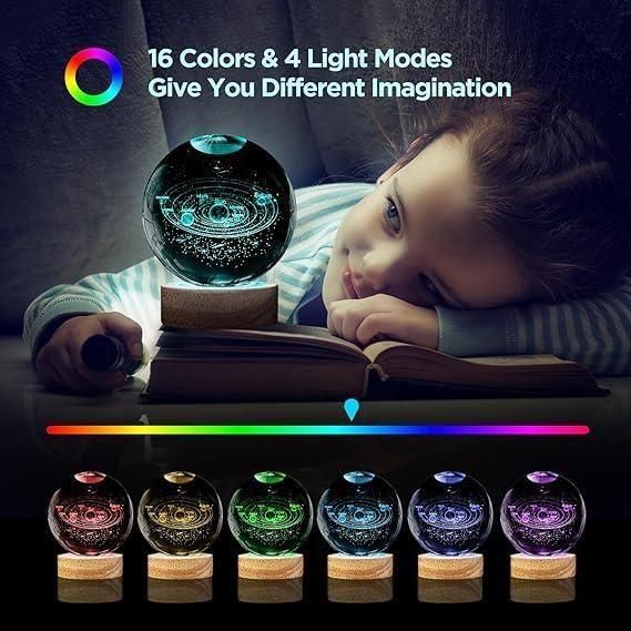 3D Crystal Lamp Ball – Assorted Magic