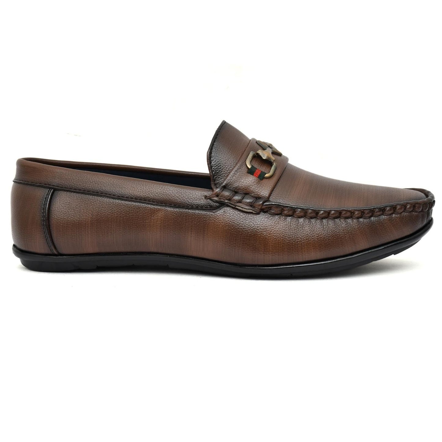 Vegan Leather Loafers – Ultra Comfort Sole - Brown