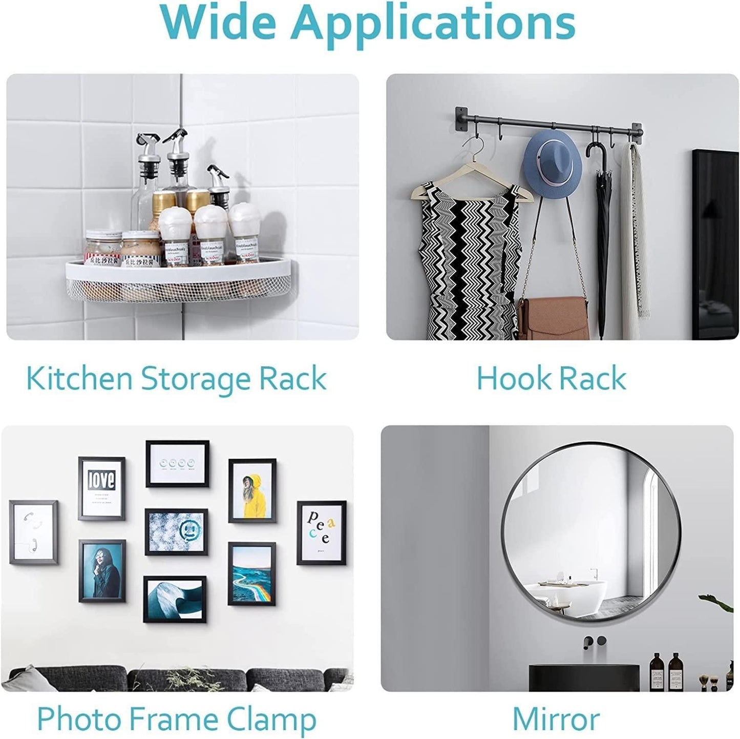 Heavy-Duty Adhesive Wall Hooks β No-Drill, Waterproof & Multi-Room Use (Pack of 10)