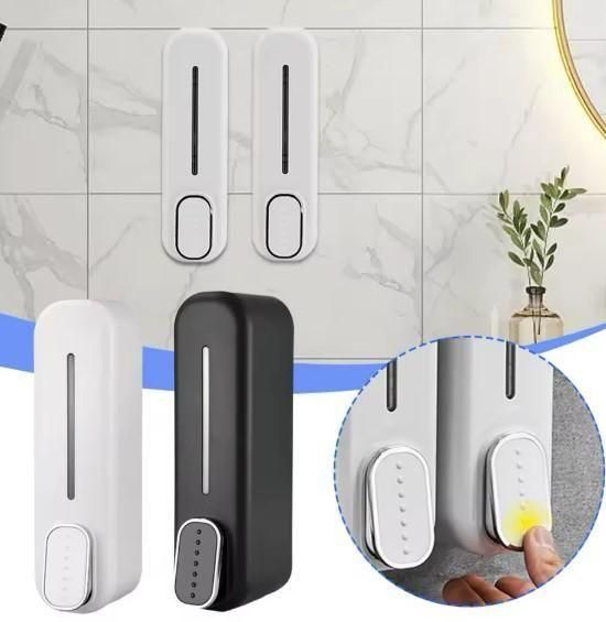 Wall-Mounted Manual Soap Dispenser – No-Drip, Space-Saving (Pack of 2)