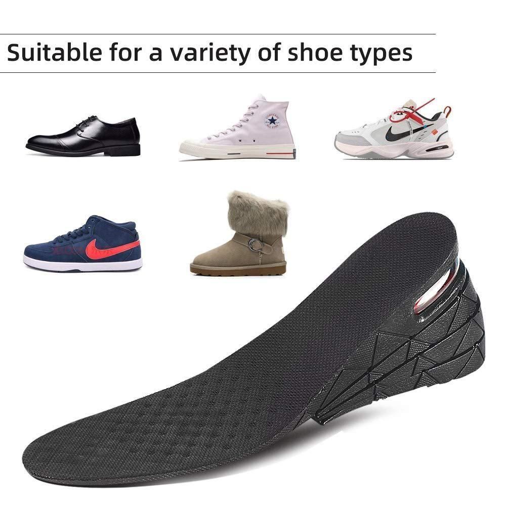 Height Enhancing Insoles | 4-Layer Adjustable | Rubber | Pack of 1
