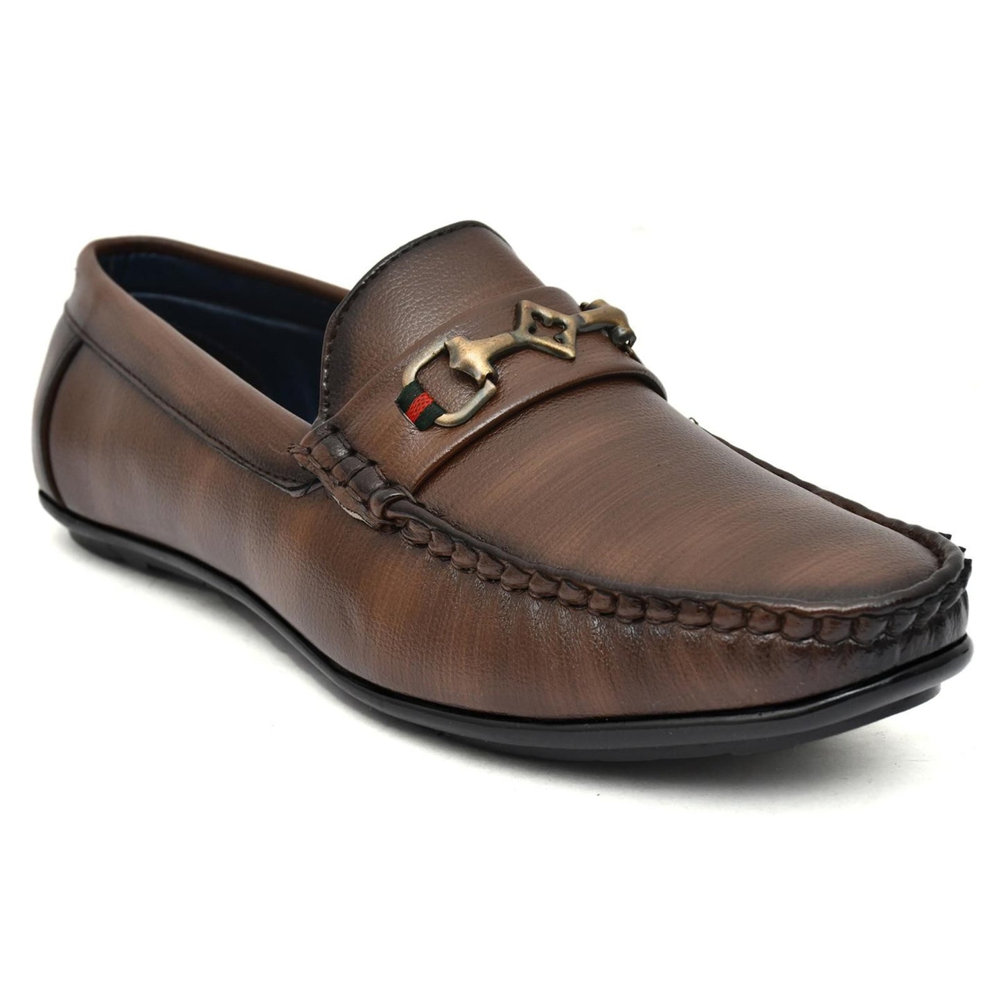 Vegan Leather Loafers – Ultra Comfort Sole - Brown