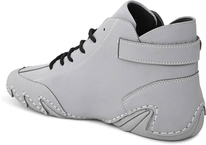 BOLLERO Casual Sneakers | Grey | Lace-Up |