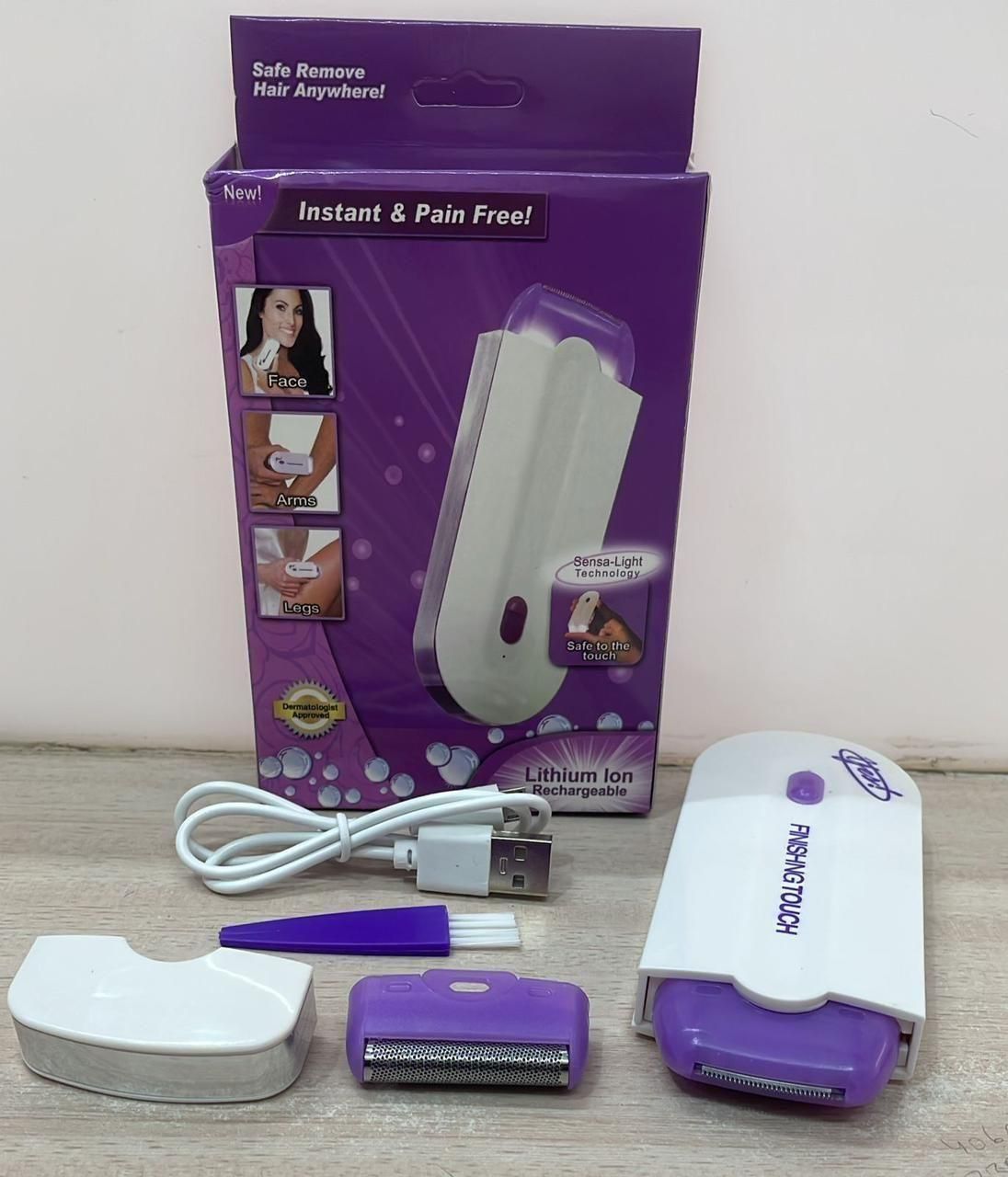 Rechargeable Painless Hair Remover | Unisex Grooming | Face & Body | USB Trimmer