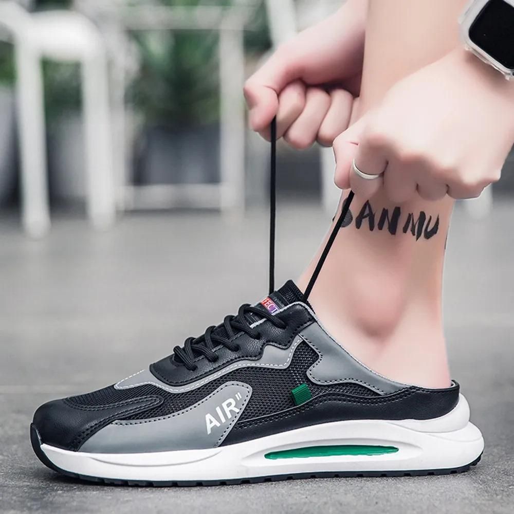 Men’s Daily Wear Sneakers | Black | Lace-Up