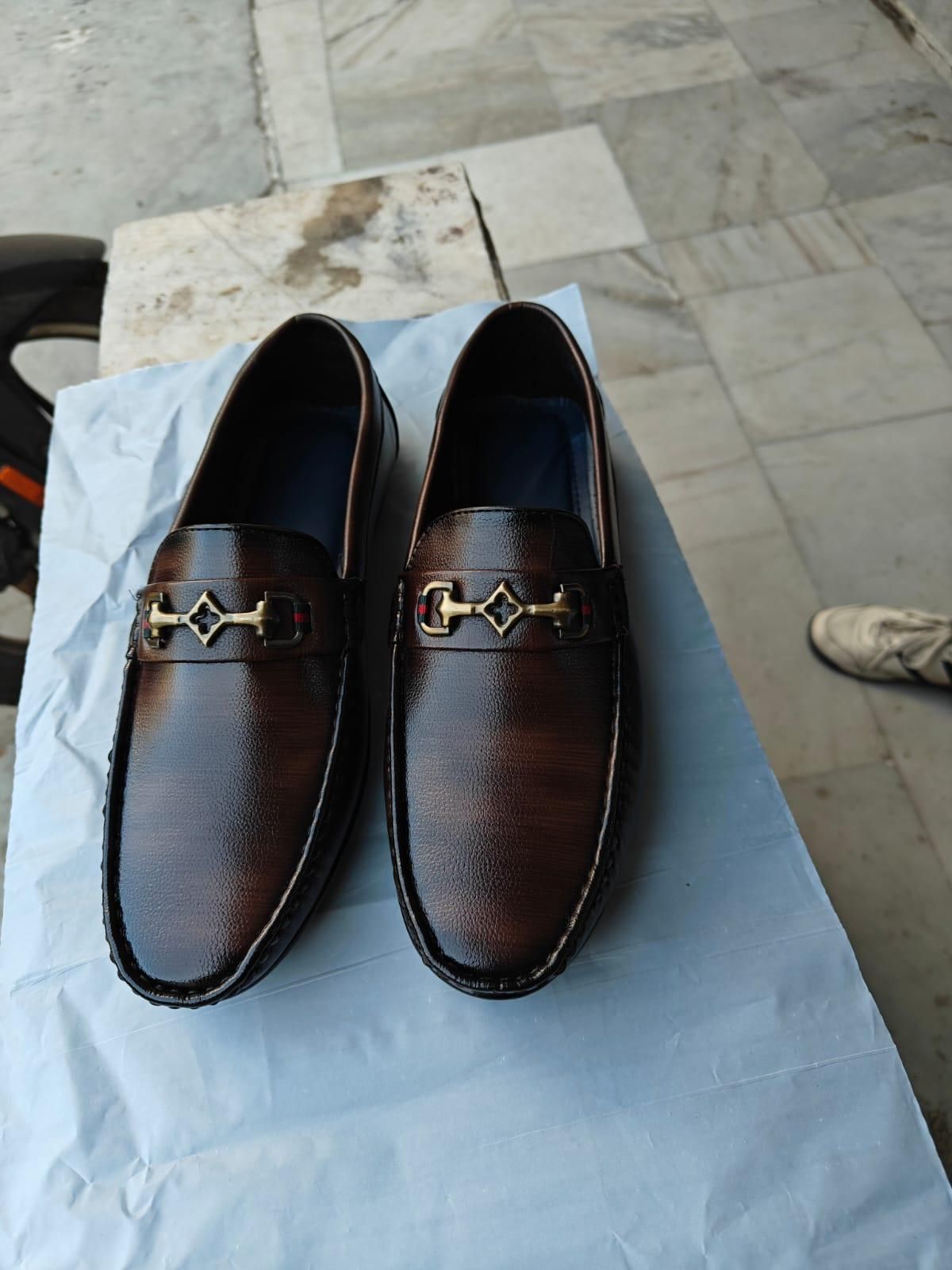 Vegan Leather Loafers – Ultra Comfort Sole - Brown