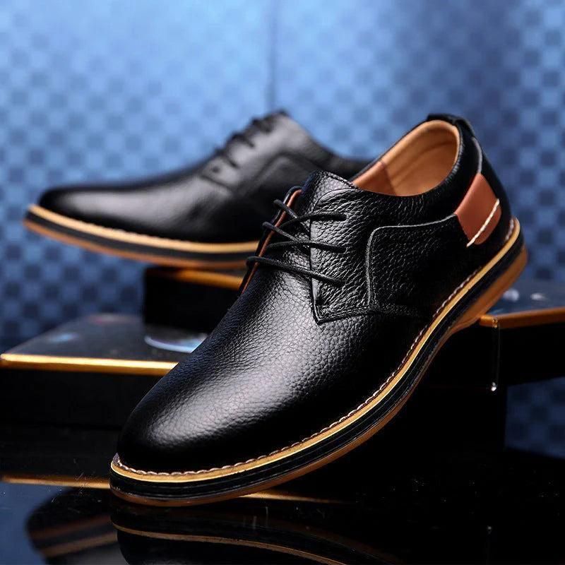 Men's Derby Party Lace-Up Casual Shoes