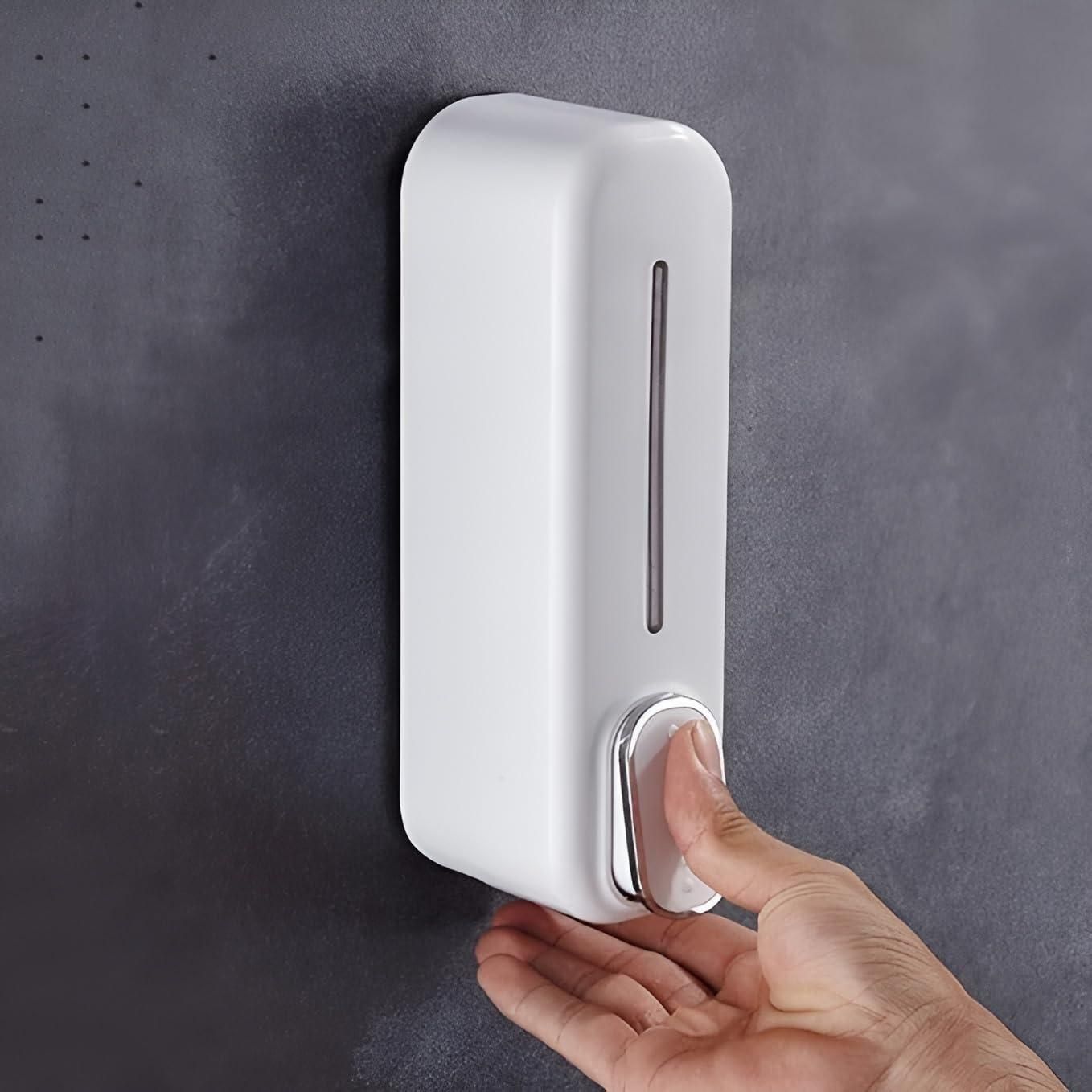 Wall-Mounted Manual Soap Dispenser – No-Drip, Space-Saving (Pack of 2)