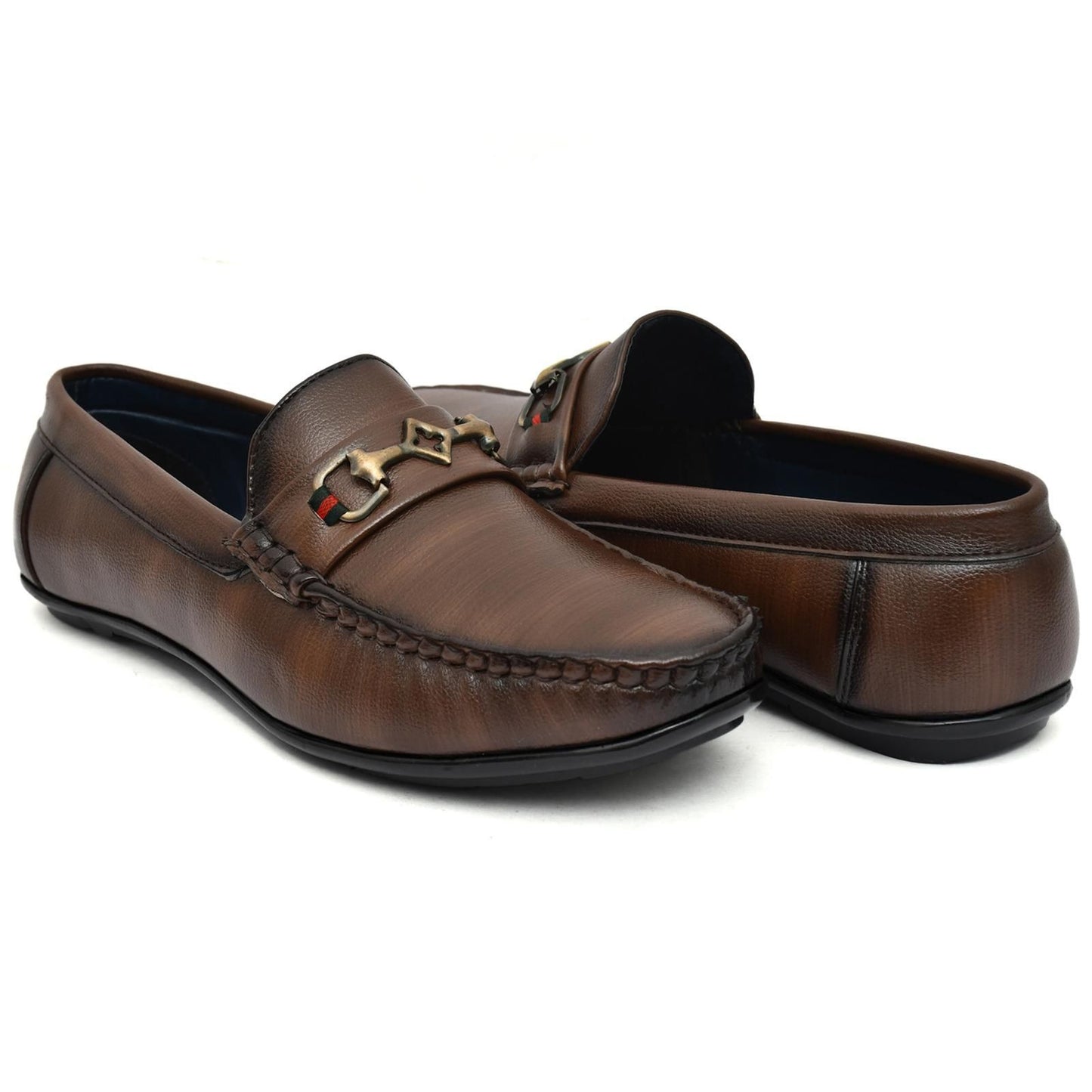Vegan Leather Loafers – Ultra Comfort Sole - Brown