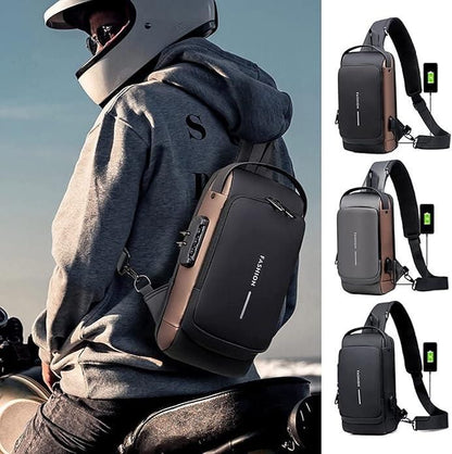 Men’s Leather Sling Bag – Compact. Stylish. Functional.