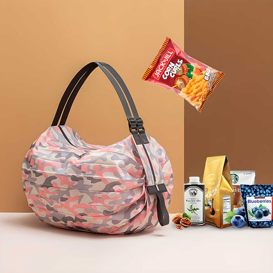 Foldable Waterproof Shopping Tote – Travel-Ready & Space-Saving