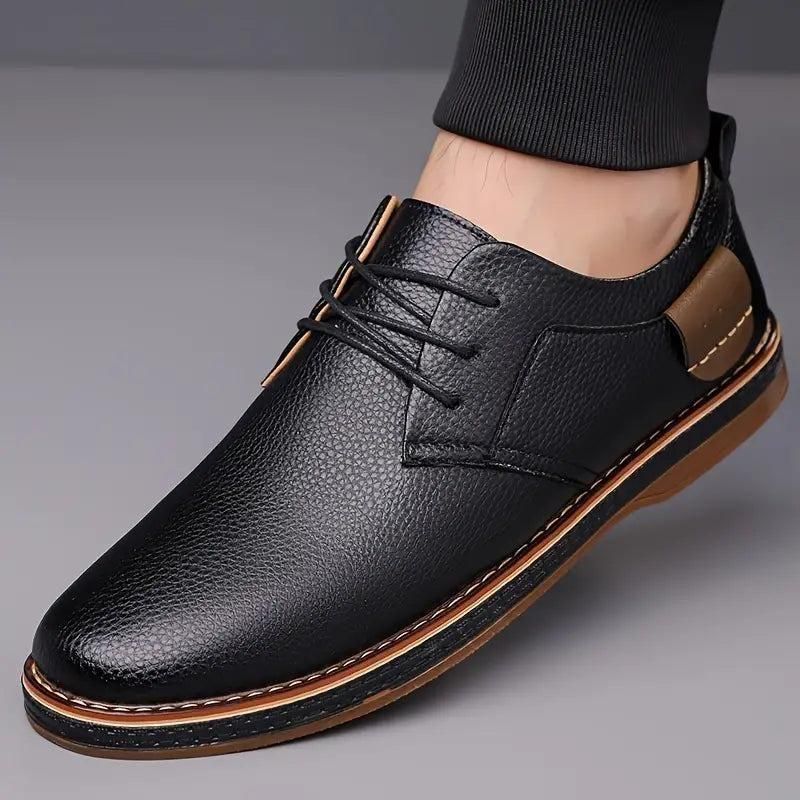 Men's Derby Party Lace-Up Casual Shoes