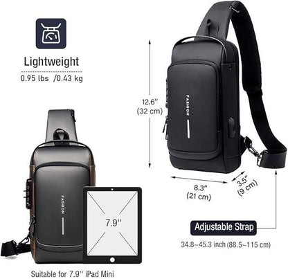 Men’s Leather Sling Bag – Compact. Stylish. Functional.