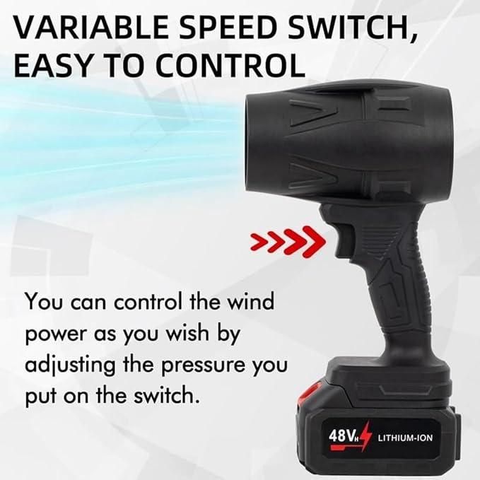 Cordless Turbo Jet Blower Unleash precision airflow