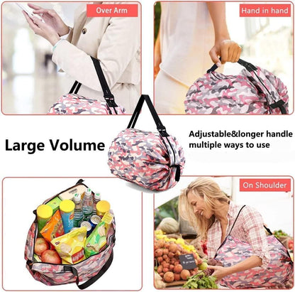 Foldable Waterproof Shopping Tote – Travel-Ready & Space-Saving