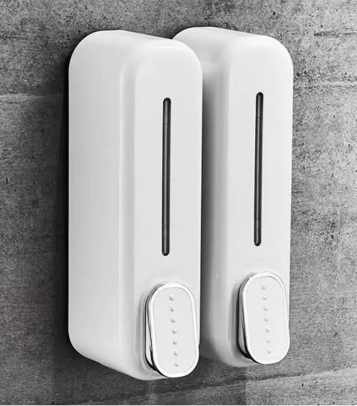 Wall-Mounted Manual Soap Dispenser – No-Drip, Space-Saving (Pack of 2)