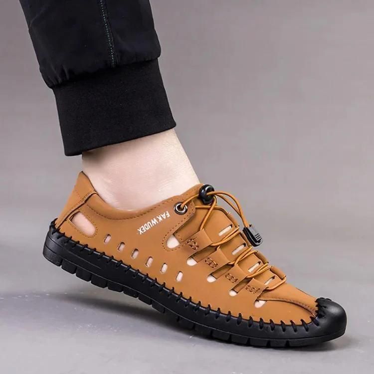Men’s Stylish Casual Shoes | Black/Tan | Lace-Up