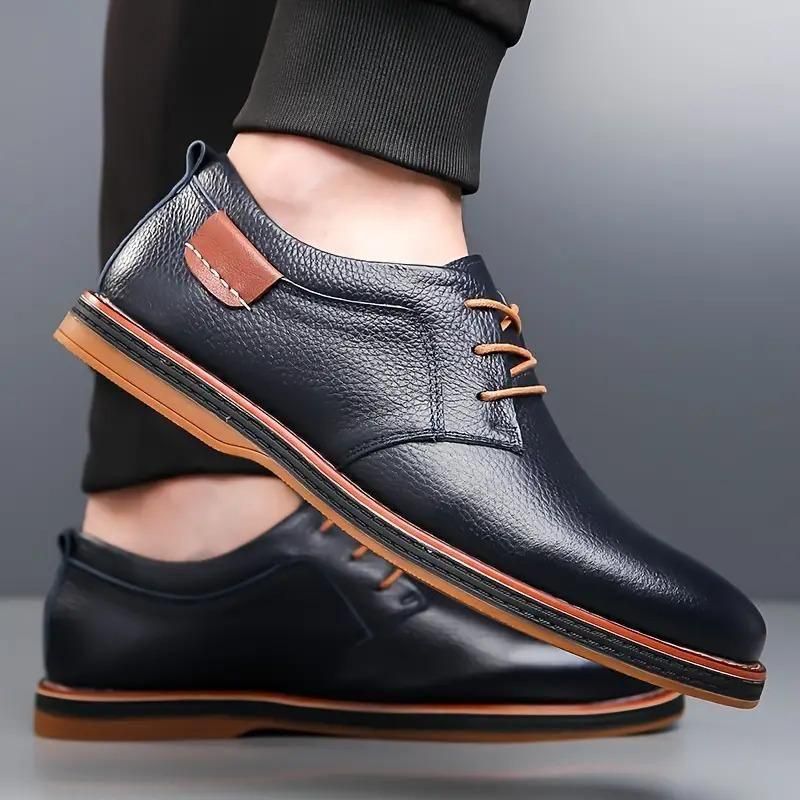 Men's Derby Party Lace-Up Casual Shoes