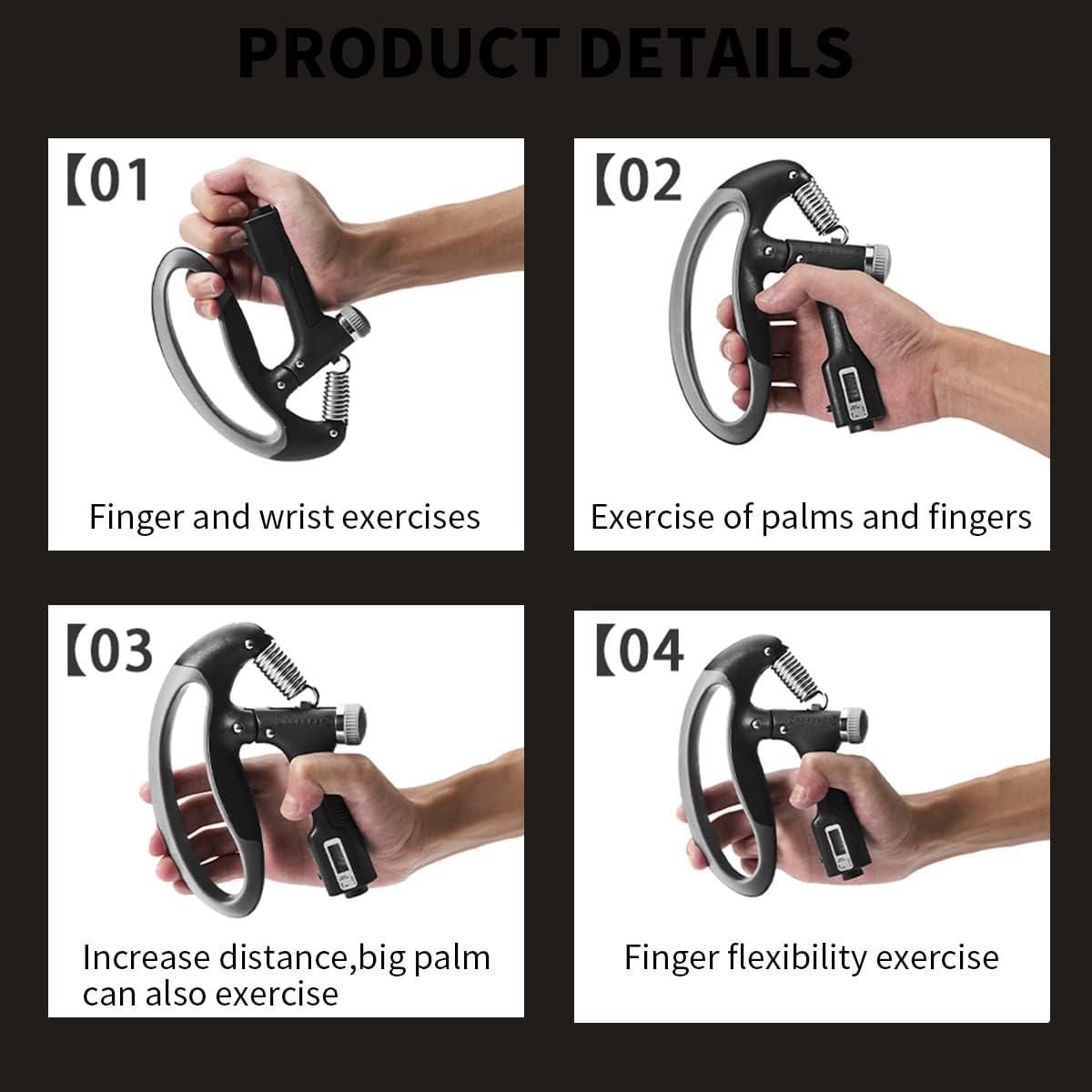 Adjustable Counting Hand Grip Strengthener
