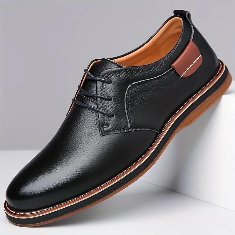 Men's Derby Party Lace-Up Casual Shoes