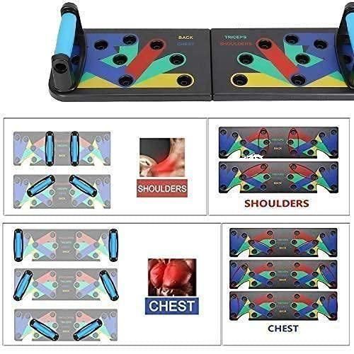 Fitbeast 2.0 Push Up Board | 15-in-1 Chest Trainer | ABS Material | Home Gym Essential