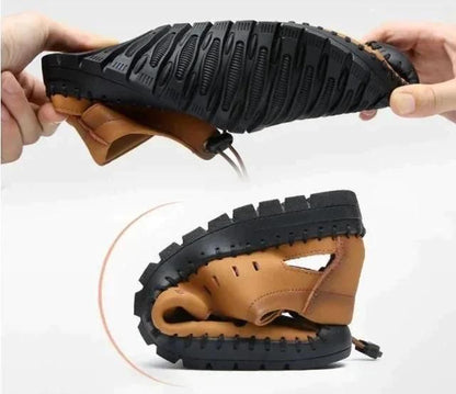 Men’s Stylish Casual Shoes | Black/Tan | Lace-Up