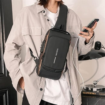 Men’s Leather Sling Bag – Compact. Stylish. Functional.