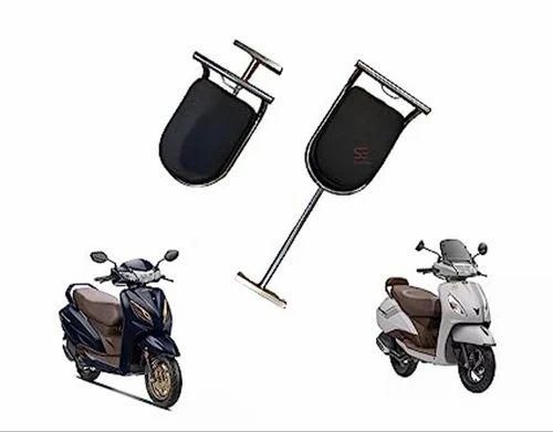 Portable Baby Seat for Scooters | Leather & Steel | Universal Fit | Safety Footrest Guard