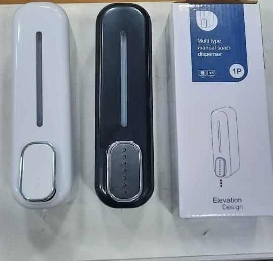 Wall-Mounted Manual Soap Dispenser – No-Drip, Space-Saving (Pack of 2)