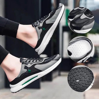 Men’s Daily Wear Sneakers | Black | Lace-Up