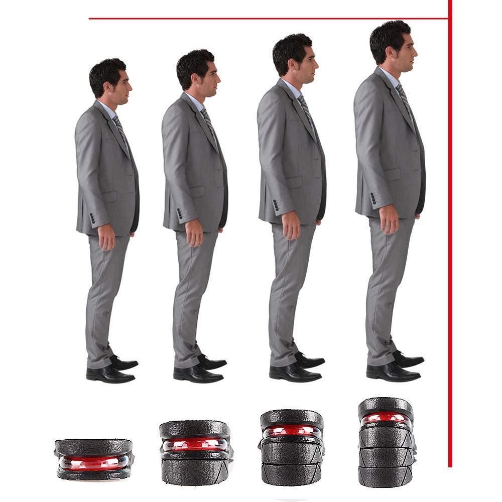 Height Enhancing Insoles | 4-Layer Adjustable | Rubber | Pack of 1