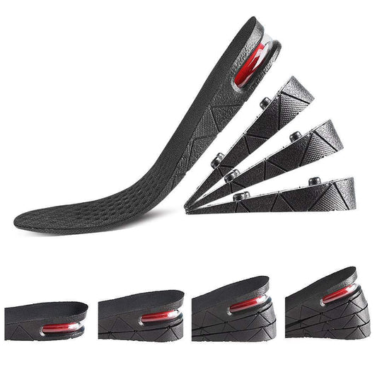 Height Enhancing Insoles | 4-Layer Adjustable | Rubber | Pack of 1