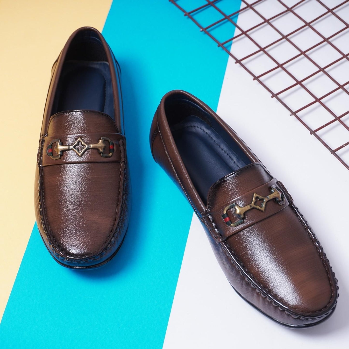 Vegan Leather Loafers – Ultra Comfort Sole - Brown