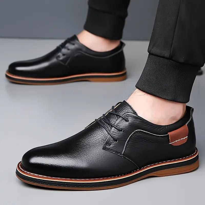 Men's Derby Party Lace-Up Casual Shoes