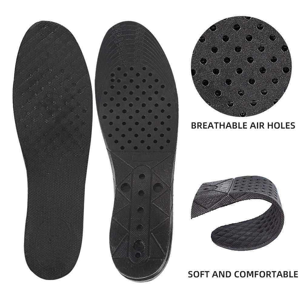 Height Enhancing Insoles | 4-Layer Adjustable | Rubber | Pack of 1