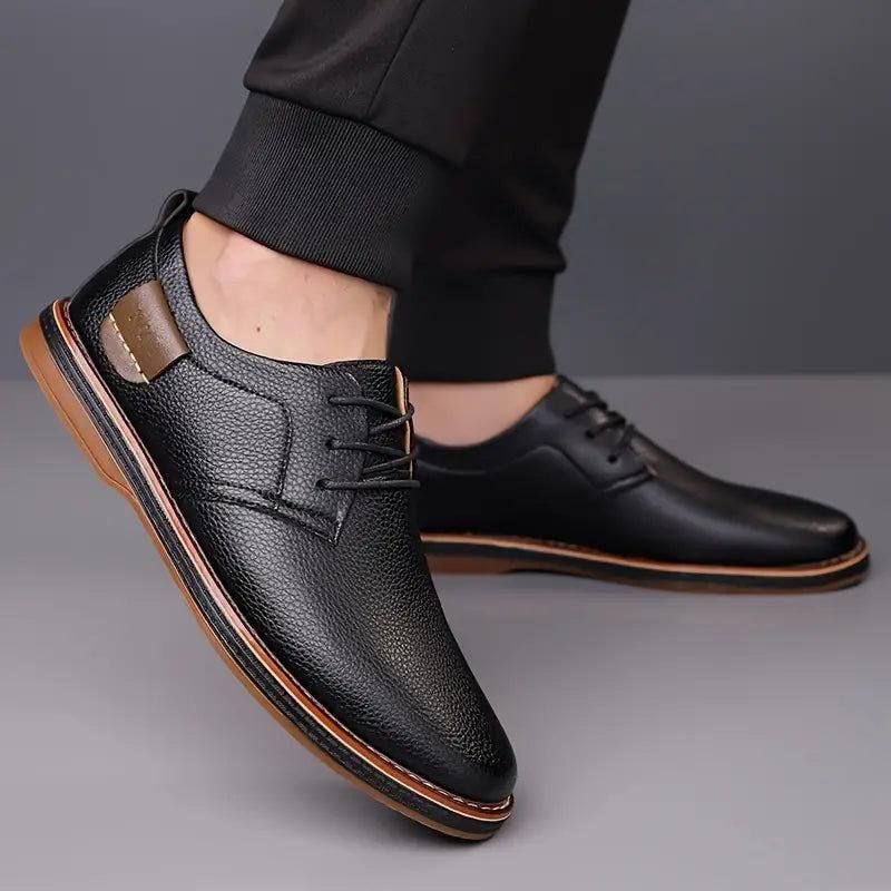 Men's Derby Party Lace-Up Casual Shoes