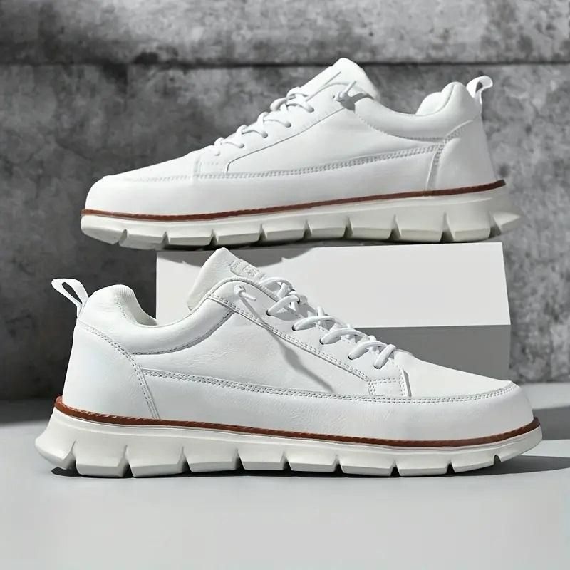 Ultra-Comfy Soft Sole Sneakers | White | Gel-PU Blend